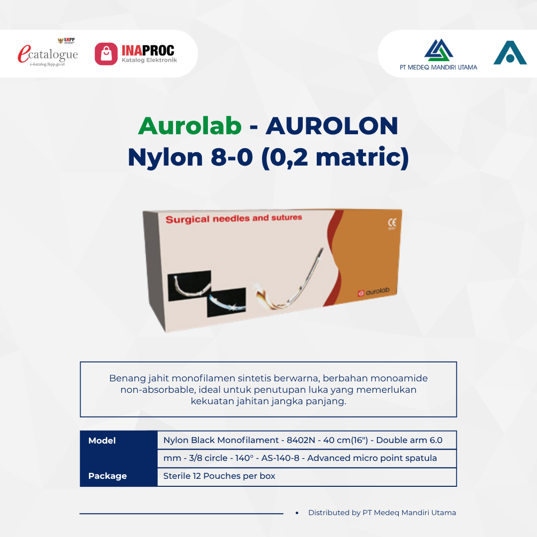 25. aurolab aurolon nylon 8 0 (0,2 matric)