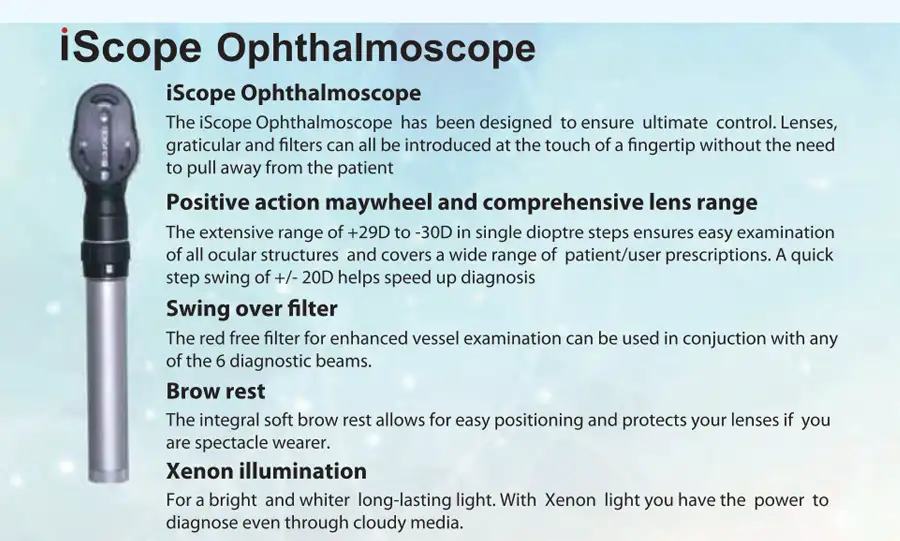 i scope opthalimoscope